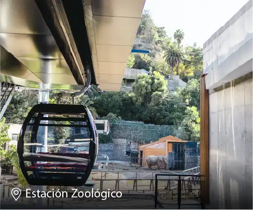 Estación Zoológico de la Línea Pío Nono de Teleférico Santiago