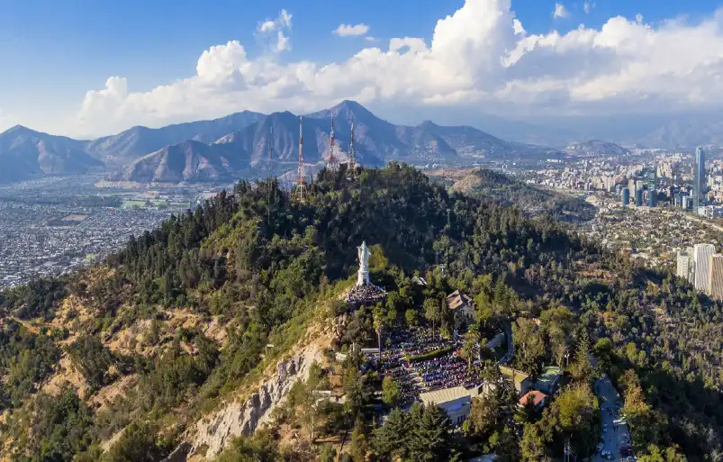 Parque Metropolitano de Santiago en el Cerro San Cristóbal